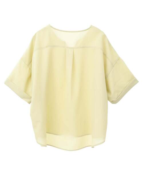 MELROSE claire(メルローズ クレール)の「【ドライジョーゼットスキッパーブラウス】(シャツ/ブラウス・レディース・ライトブルー/オフホワイト/レモンイエロー/チャコールグレー・FREE)」の21枚目の写真
