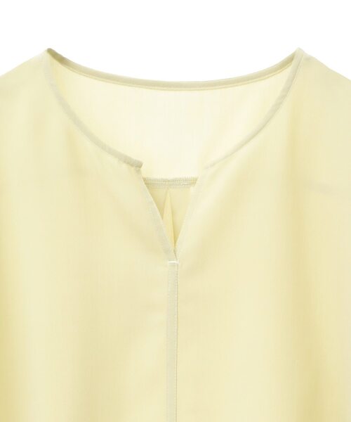 MELROSE claire(メルローズ クレール)の「【ドライジョーゼットスキッパーブラウス】(シャツ/ブラウス・レディース・ライトブルー/オフホワイト/レモンイエロー/チャコールグレー・FREE)」の22枚目の写真