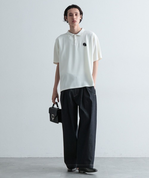 HARE（ハレ）の「ボックスタックワイドデニムパンツ(HARE)（デニムパンツ・メンズ・ブラック/ネイビー・SMALL/MEDIUM）」の21枚目の写真