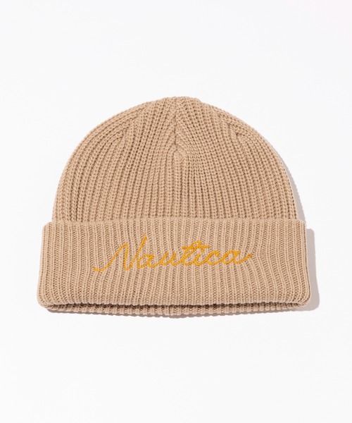NAUTICA（ノーティカ）の「【NAUTICA】LAWGAGE KNIT WATCH（ニットキャップ/ビーニー・メンズ・オレンジ/ベージュ/ブラック・FREE）」の3枚目の写真
