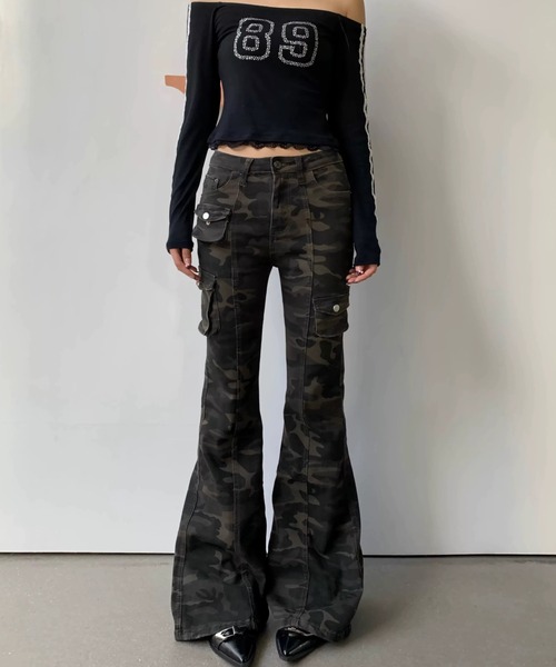 Sibra（シブラ）の「迷彩カーゴパンツ（その他パンツ・レディース・カーキ・S/M/L）」の8枚目の写真