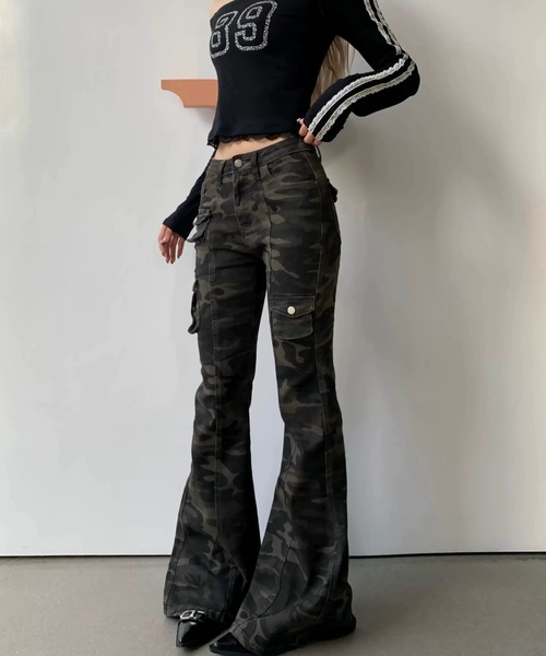 Sibra（シブラ）の「迷彩カーゴパンツ（その他パンツ・レディース・カーキ・S/M/L）」の9枚目の写真