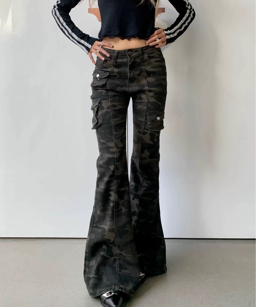 Sibra（シブラ）の「迷彩カーゴパンツ（その他パンツ・レディース・カーキ・S/M/L）」の10枚目の写真