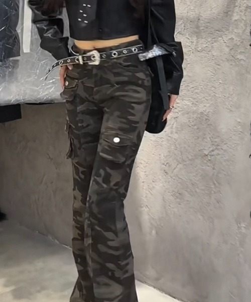 Sibra（シブラ）の「迷彩カーゴパンツ（その他パンツ・レディース・カーキ・S/M/L）」の3枚目の写真