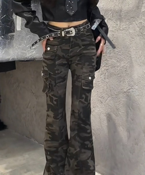 Sibra（シブラ）の「迷彩カーゴパンツ（その他パンツ・レディース・カーキ・S/M/L）」の4枚目の写真