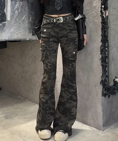 Sibra（シブラ）の「迷彩カーゴパンツ（その他パンツ・レディース・カーキ・S/M/L）」の5枚目の写真