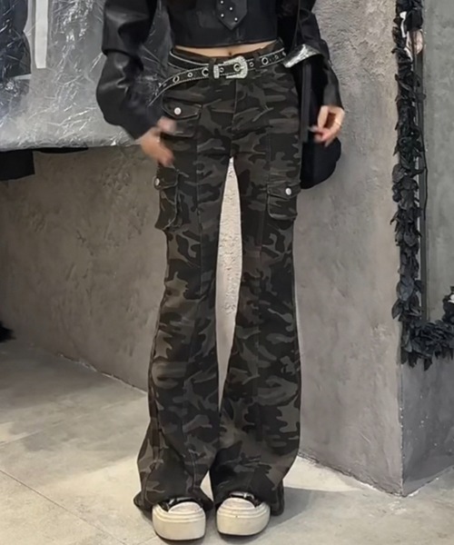 Sibra（シブラ）の「迷彩カーゴパンツ（その他パンツ・レディース・カーキ・S/M/L）」の6枚目の写真