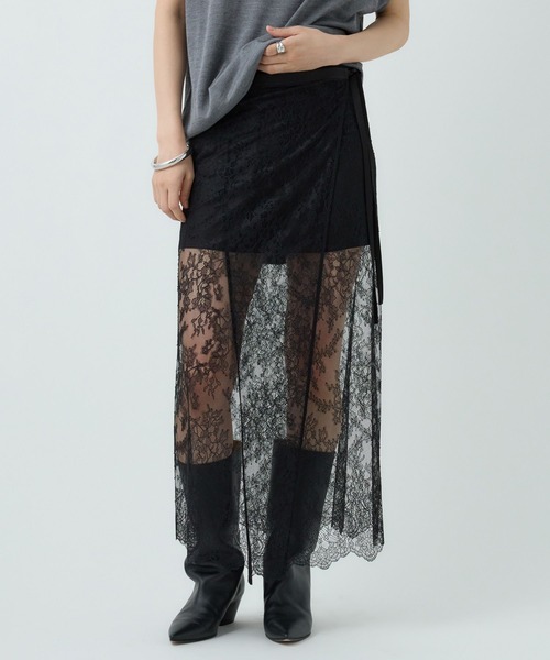 Chaos(カオス)の「Chaos(カオス)/◇金子綾さんYouTube紹介◇ マチュースカート(スカート・レディース・ブラック/ライトグレー・FREE)」の16枚目の写真