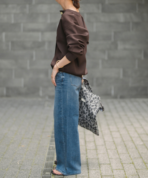 WEB限定追加》ウォッシャブルクルーネックカーディガン