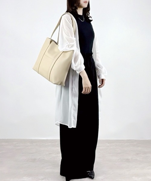 CLOTHY(クロシィ)の「【キレイめ×スウェットstyle☆】ウエストフリルスウェットワイドパンツ(スウェットパンツ・レディース・ブラック/グレー・MEDIUM)」の14枚目の写真