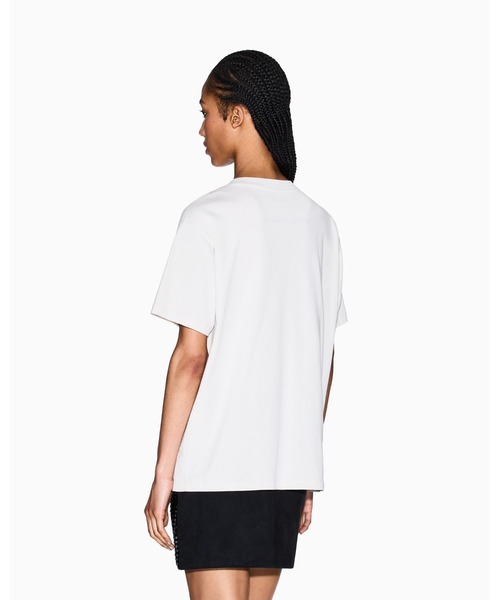 tシャツ 「A|X アルマーニ エクスチェンジ」GIORGIOロゴ 半袖クルーネックTシャツ/BOY RELAXED レディース A|X アルマーニ エクスチェンジ】GIORGIOロゴ 半袖クルーネックT
