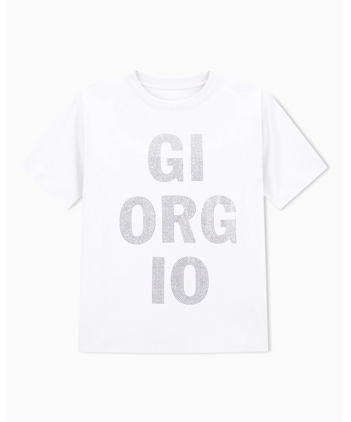 tシャツ 「A|X アルマーニ エクスチェンジ」GIORGIOロゴ 半袖クルーネックTシャツ/BOY RELAXED レディース A|X アルマーニ エクスチェンジ】GIORGIOロゴ 半袖クルーネックT