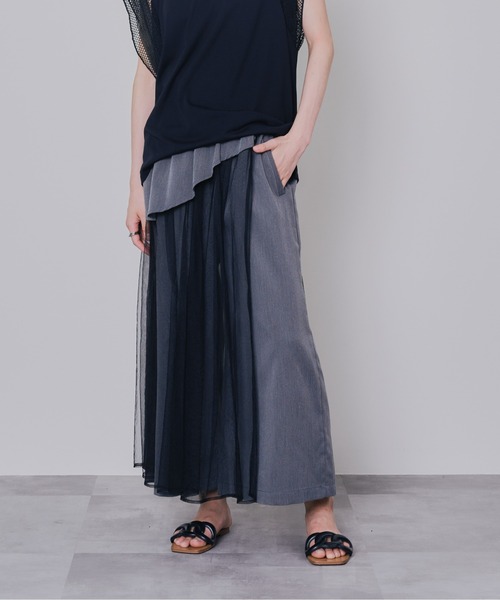 ZOZO限定商品】チュールレイヤードライクパンツ