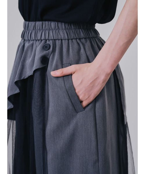 ZOZO限定商品】チュールレイヤードライクパンツ