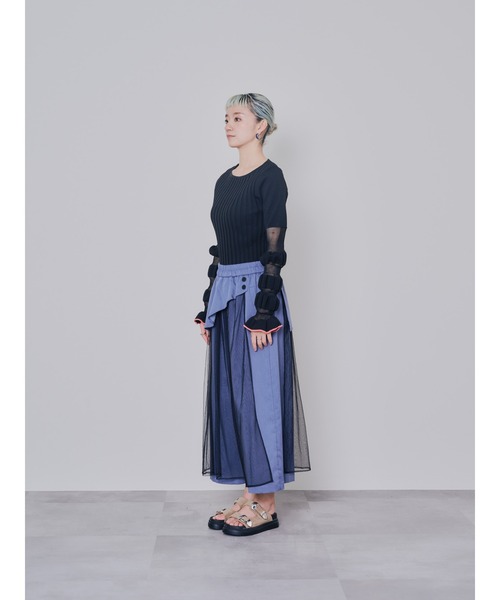 ZOZO限定商品】チュールレイヤードライクパンツ