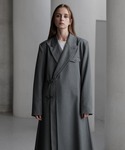 CLEL（クレイル）の「【CLEL】Prime TR Double Lapel Coat / プライムTR ダブルラペルコート（チェスターコート・S）」