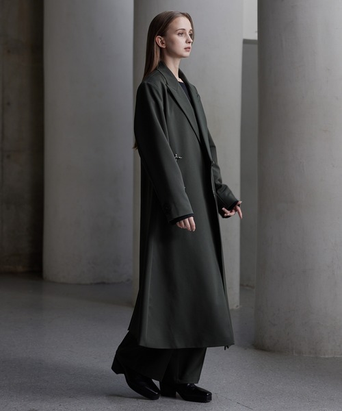 【CLEL 】プライムTR ダブルラペルコート M CLEL】Prime TR Double Lapel Coat / プライムTR ダブルラペル