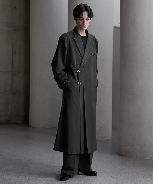 CLELのダブルチェスターコート CLEL チェスターコート コート 「CLEL」Tech Melton Loose