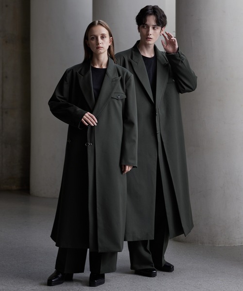 【CLEL 】プライムTR ダブルラペルコート M CLEL】Prime TR Double Lapel Coat / プライムTR ダブルラペル