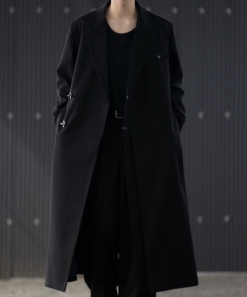 CLELのダブルチェスターコート CLEL チェスターコート コート 「CLEL」Tech Melton Loose