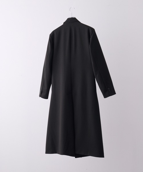 バラ売り 新品 CLEL プライムTRダブルラペルコート ブラック M CLEL】Prime TR Double Lapel Coat / プライムTR ダブルラペル