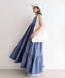 CORNERS by yui（コーナーズバイユイ）の「【CORNERS by yui】前後2wayティアードワンピース（ワンピース）」