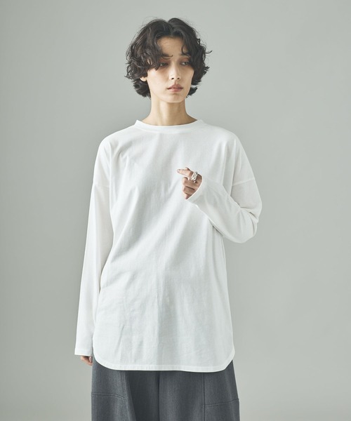 Curensology(カレンソロジー)/シャツテイルロングTシャツ（T