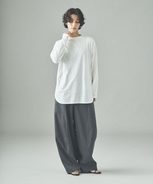 Curensology(カレンソロジー)/シャツテイルロングTシャツ（Tシャツ