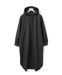 MidiUmi | MidiUmi フード付きシャツワンピース(ワンピース)