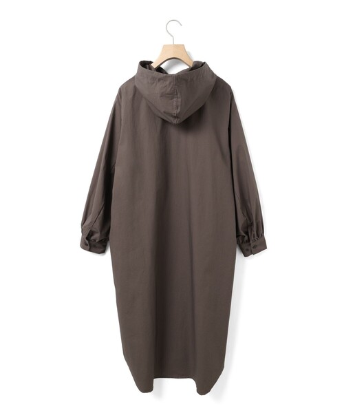 MidiUmi（ミディウミ）の「MidiUmi フード付きシャツワンピース（ワンピース・レディース・チャコールグレー/ベージュ/ブラック・FREE）」の20枚目の写真