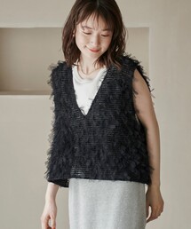 ▪️トクコプルミエヴォル ノースリーブベスト サイドリボン 黒 M ベストの商品一覧 | ライトアップオンラインストア