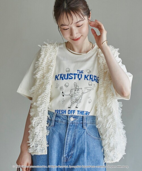 coen（コーエン）の「リボンチュール 2wayベスト（ベスト・レディース・ブラック/オフホワイト・FREE）」の9枚目の写真