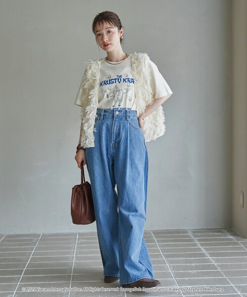 coen（コーエン）の「リボンチュール 2wayベスト（ベスト・レディース・ブラック/オフホワイト・FREE）」の11枚目の写真