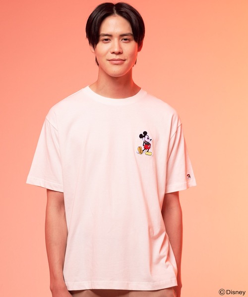 Disney（ディズニー）の「Mickey/Arnold Palmer/シェア ワッペンTシャツ（Tシャツ/カットソー・レディース・ブラック/ホワイト・L/M/S/XS/LL）」の16枚目の写真