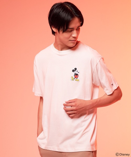 Disney（ディズニー）の「Mickey/Arnold Palmer/シェア ワッペンTシャツ（Tシャツ/カットソー・レディース・ブラック/ホワイト・L/M/S/XS/LL）」の17枚目の写真