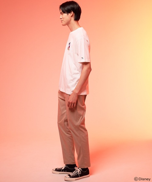 Disney（ディズニー）の「Mickey/Arnold Palmer/シェア ワッペンTシャツ（Tシャツ/カットソー・レディース・ブラック/ホワイト・L/M/S/XS/LL）」の21枚目の写真