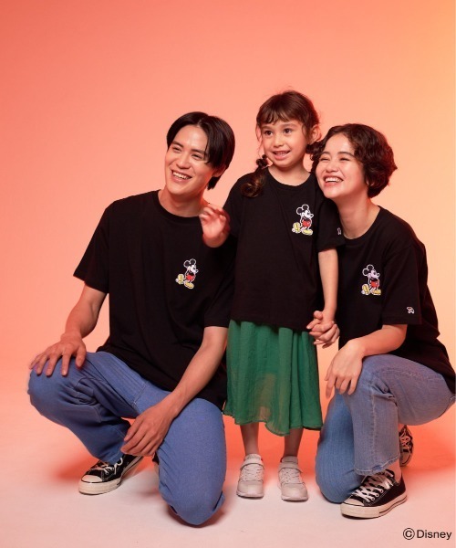 Disney（ディズニー）の「Mickey/Arnold Palmer/シェア ワッペンTシャツ（Tシャツ/カットソー・レディース・ブラック/ホワイト・L/M/S/XS/LL）」の7枚目の写真