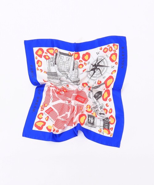 NOLLEY’S(ノーリーズ)の「シルクプリントスカーフ66(ストール/ショール・レディース・ブルー系その他/オレンジ系その他・FREE)」の13枚目の写真