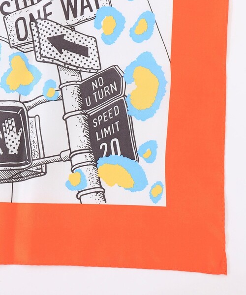 NOLLEY’S(ノーリーズ)の「シルクプリントスカーフ66(ストール/ショール・レディース・ブルー系その他/オレンジ系その他・FREE)」の12枚目の写真