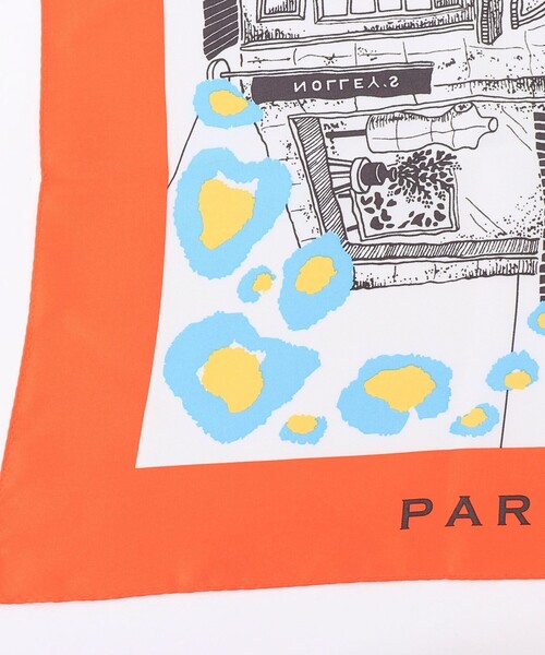 NOLLEY’S(ノーリーズ)の「シルクプリントスカーフ66(ストール/ショール・レディース・ブルー系その他/オレンジ系その他・FREE)」の11枚目の写真