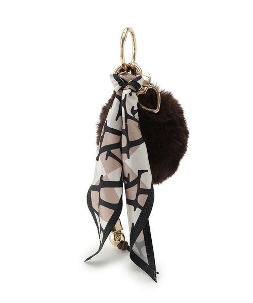 FRAY I.D（フレイアイディー）の「ファー&スカーフチャーム（キーケース/キーアクセサリー・レディース・イエロー/ベージュ/ラベンダー/ブラウン・F）」の12枚目の写真