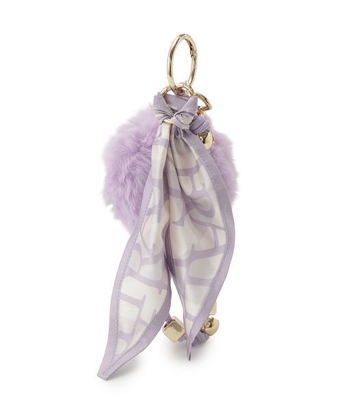 FRAY I.D（フレイアイディー）の「ファー&スカーフチャーム（キーケース/キーアクセサリー・レディース・イエロー/ベージュ/ラベンダー/ブラウン・F）」の15枚目の写真