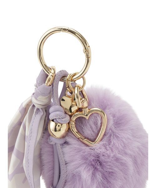 FRAY I.D（フレイアイディー）の「ファー&スカーフチャーム（キーケース/キーアクセサリー・レディース・イエロー/ベージュ/ラベンダー/ブラウン・F）」の16枚目の写真