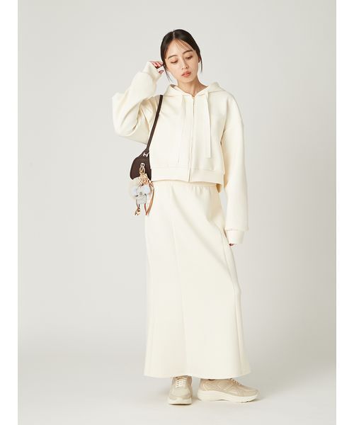 FRAY I.D（フレイアイディー）の「ファー&スカーフチャーム（キーケース/キーアクセサリー・レディース・イエロー/ベージュ/ラベンダー/ブラウン・F）」の21枚目の写真