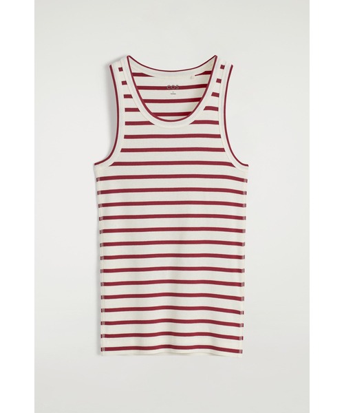 COS（コス）の「リブ編みタンクトップ（タンクトップ・レディース・ホワイト/ホワイト系その他/レッド系その他/モスグリーン/ベージュ・S/M/L/XS）」の9枚目の写真