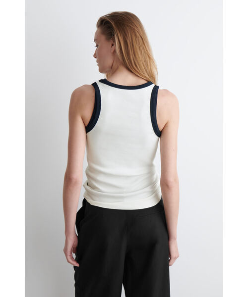 SHISHIKUI ベージュ　 リブ編み タンクトップ COS（コス）の「リブ編みタンクトップ（タンクトップ）」 - WEAR