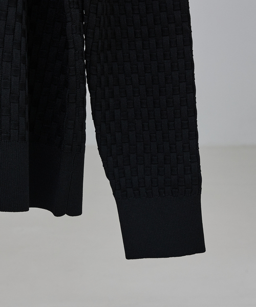 ABAHOUSE GRAY（アバハウスグレイ）の「【ハイストレッチ】ブロックチェック ジャガード タートルネック ニット（ニット/セーター・メンズ・グレイッシュベージュ/モカ/ネイビー/ブラック/ホワイト・46/48/50）」の10枚目の写真