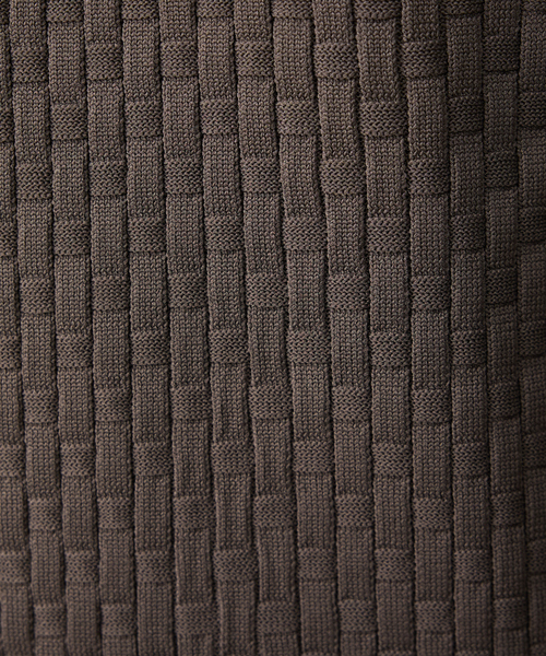 ABAHOUSE GRAY（アバハウスグレイ）の「【ハイストレッチ】ブロックチェック ジャガード タートルネック ニット（ニット/セーター・メンズ・グレイッシュベージュ/モカ/ネイビー/ブラック/ホワイト・46/48/50）」の12枚目の写真