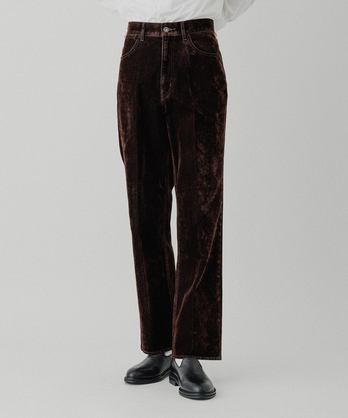 ADAM ET ROPE'（アダムエロペ）の「【ISKO】フロッキーデニム ストレートスラックス / ADAM ET ROPE' JEANS -IMAG-（デニムパンツ・メンズ・ブラウン系その他/ブラック系その他・M/L）」の15枚目の写真