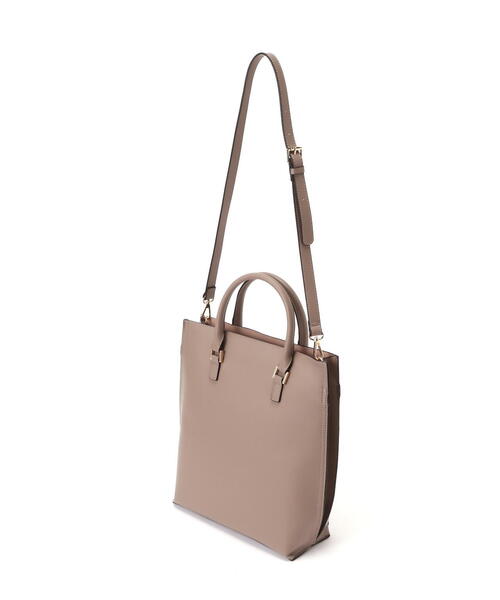 NATURAL BEAUTY BASIC（ナチュラルビューティーベーシック）の「◇バーティカルアーバン2wayトートバッグ（トートバッグ・レディース・ブラック/ベージュ・ﾌﾘ-）」の5枚目の写真